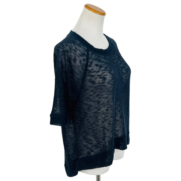 NWT Gilly Hicks x Abercrombie Navy Slouchy Slub Knit Sweater Top - Picture 6 of 14